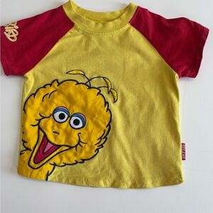 Vintage /y2k Sesame Street Big Bird Yellow and Red Kids' Shirt